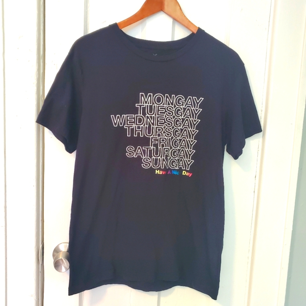 AE 🌈Gay Pride days of the week tee